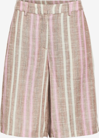 Regular Pantalon 'OBJVigga' OBJECT en marron : devant