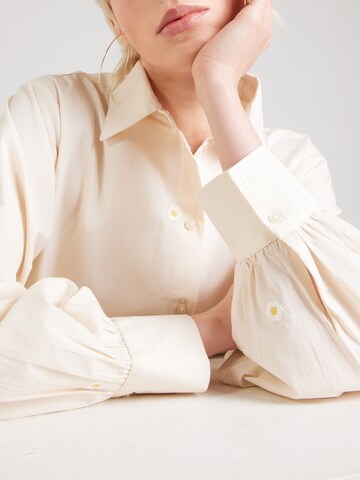 YAS Bluse 'YASDASINA' in Beige