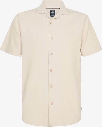 Coupe regular Chemise Petrol Industries en blanc : devant
