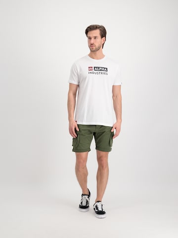 ALPHA INDUSTRIES T-Shirt in Weiß