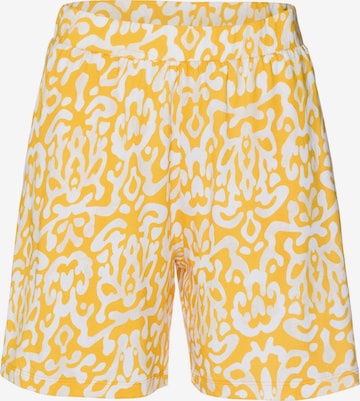 Hanro Pajama pants 'Sleep & Lounge' in Yellow: front