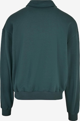 Urban Classics - Sweatshirt 'Collar Crew' em verde