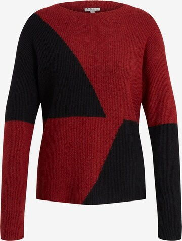 Pull-over TOM TAILOR en rouge : devant