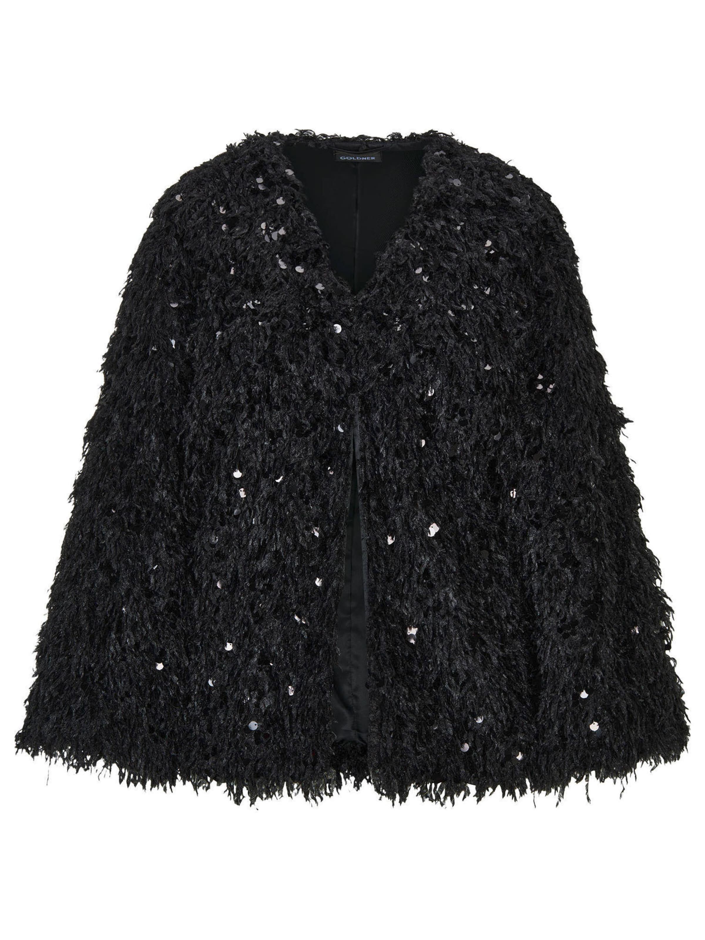 Goldner Jacke in Schwarz: Vorderseite
