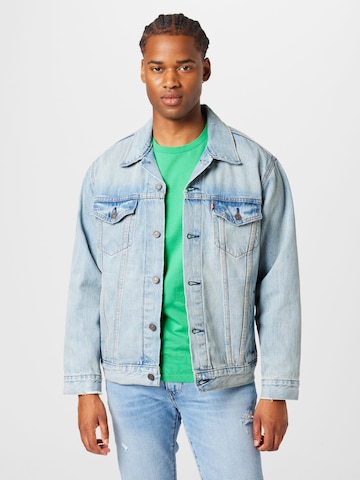 LEVI'S ®Prijelazna jakna 'Relaxed Fit Trucker' - plava boja: prednji dio