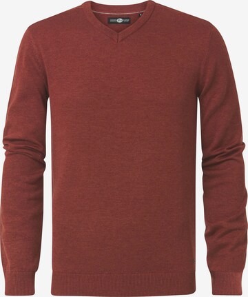 Petrol Industries Sweater in Red: front