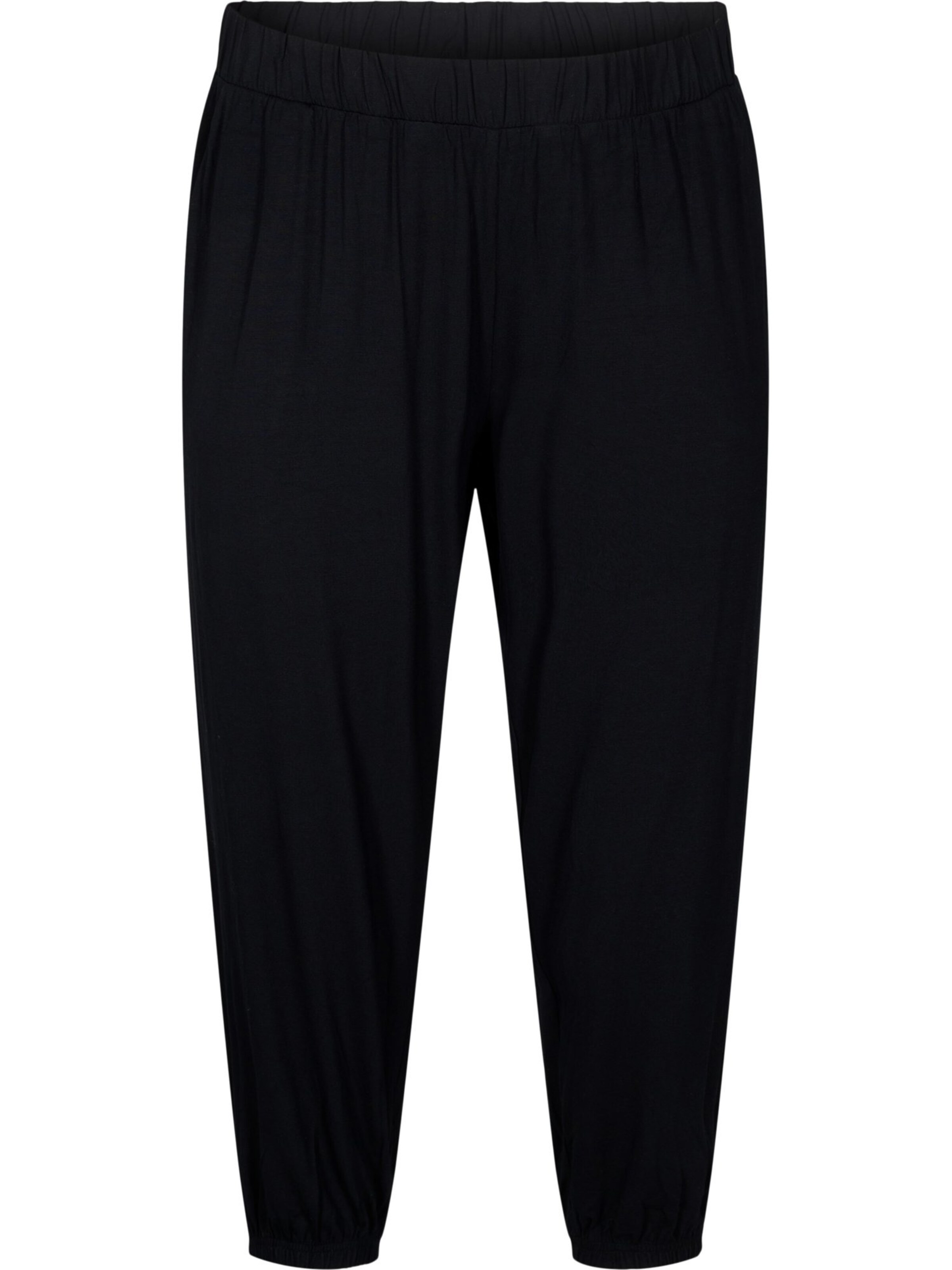 Zizzi Zúžený strih Nohavice - Čierna: predná strana