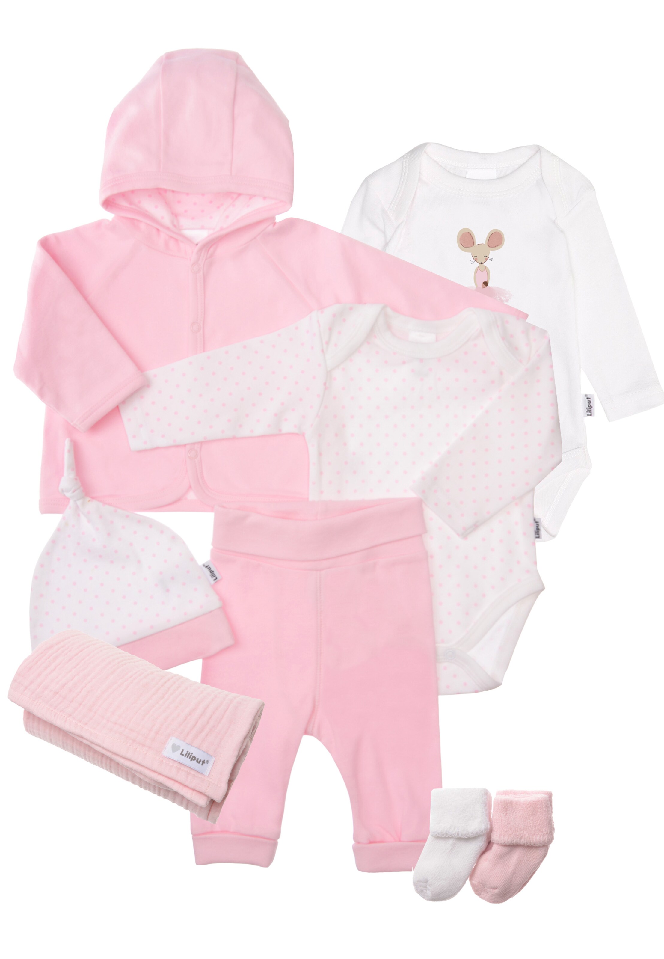 LILIPUT Underwear Set 'Pünktchen' in Pink: front