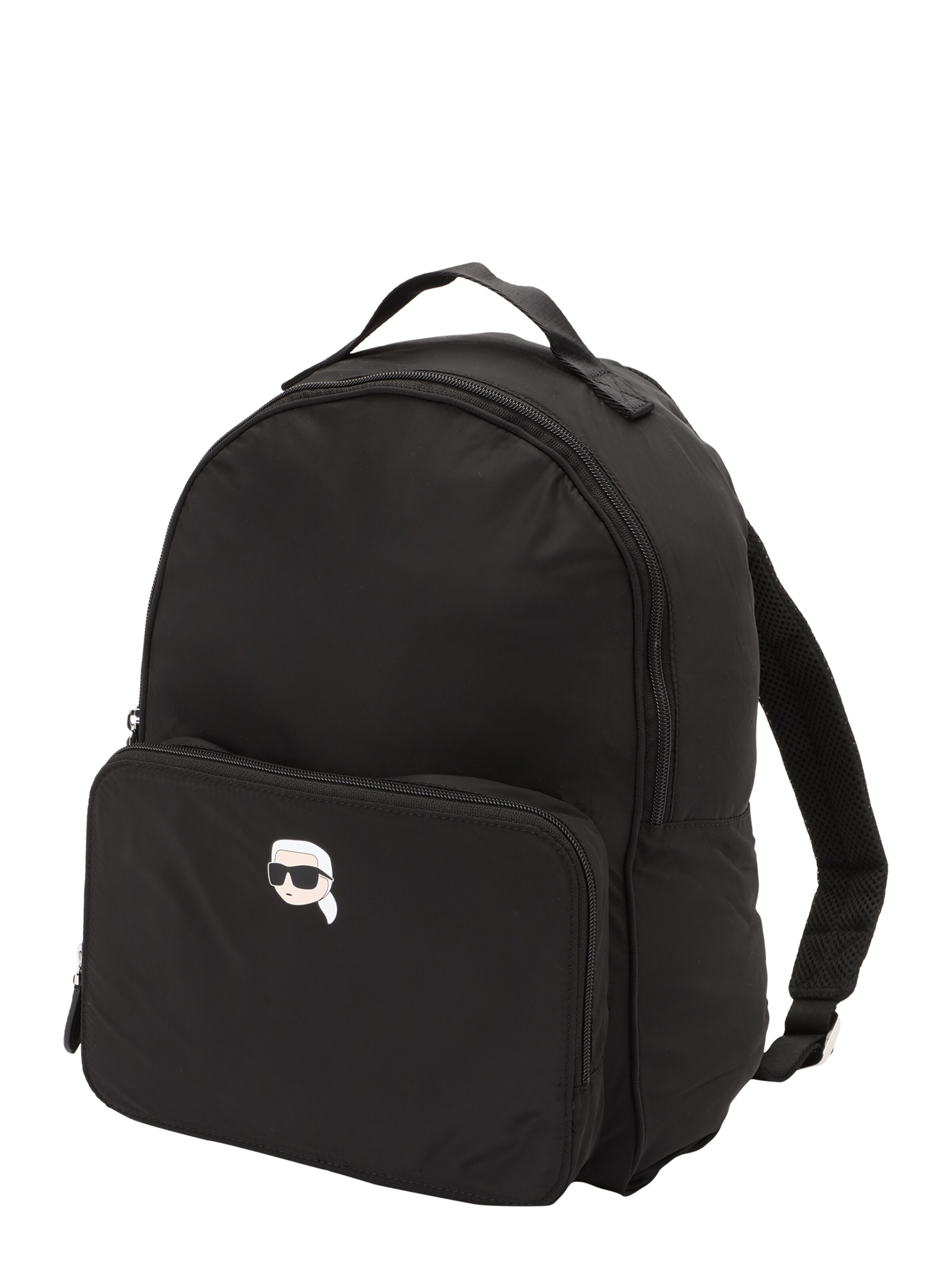 Karl Lagerfeld Backpack 'IKON' in Black: front