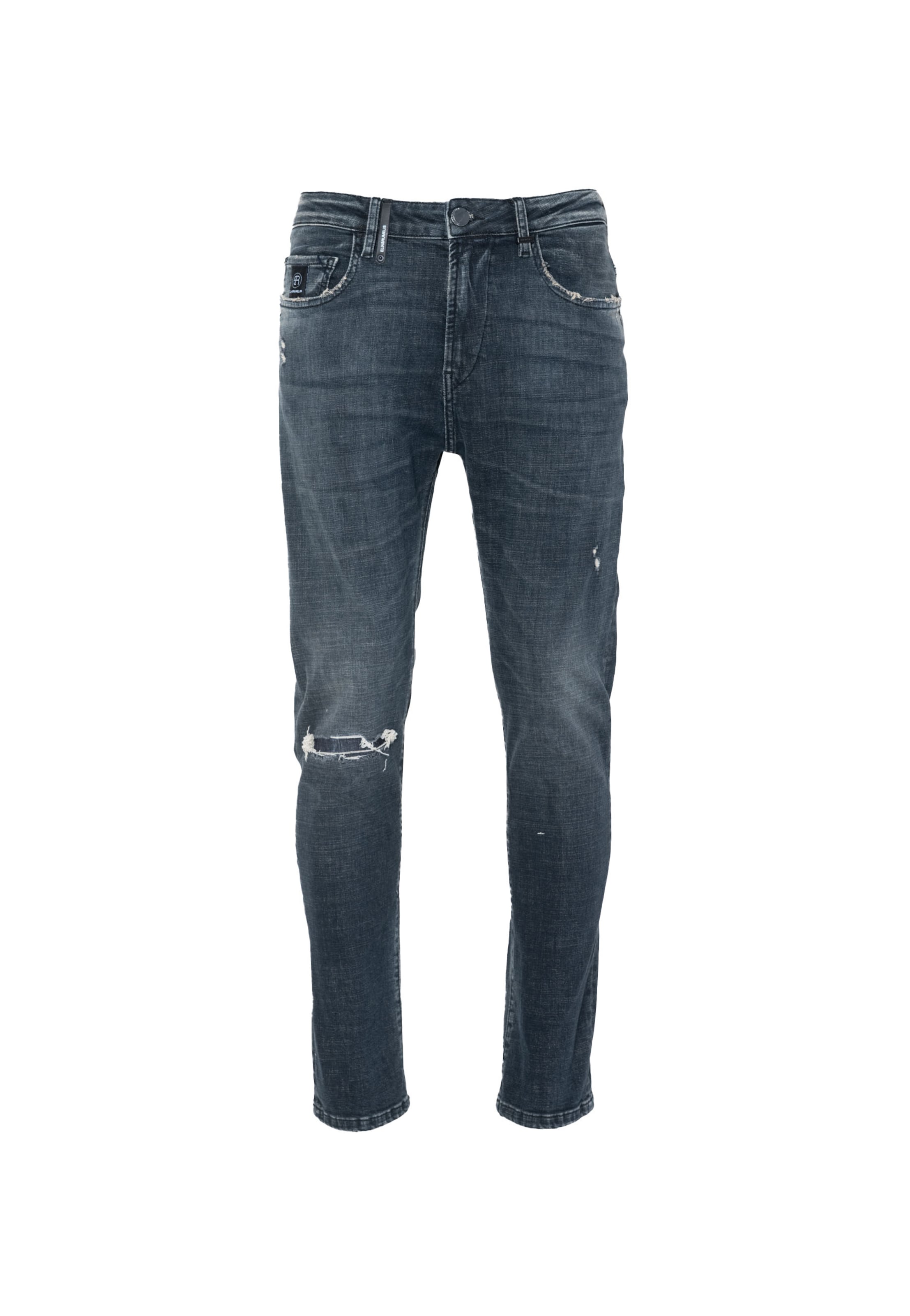 Coupe slim Jean 'Fredo' Elias Rumelis en gris : devant