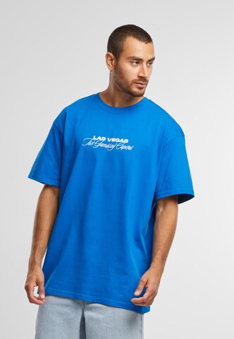 Mister Tee Shirt 'Gambling Capital' in Blue