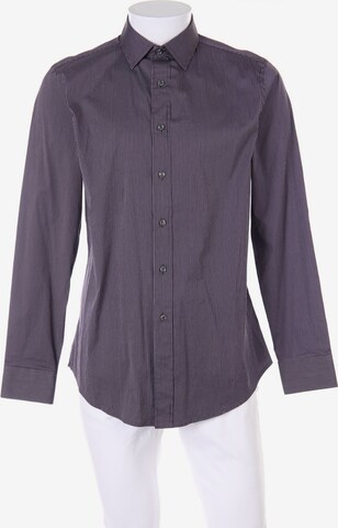 STILE BENETTON Button Up Shirt in L in Purple: front