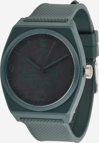 ADIDAS ORIGINALS - Reloj analógico 'PROJECT TWO' en verde: frente