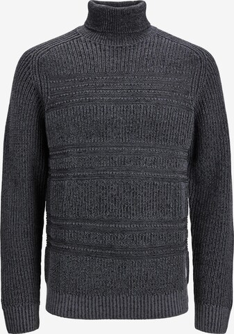 JACK & JONES Sweter 'DAVIS' w kolorze czarny: przód