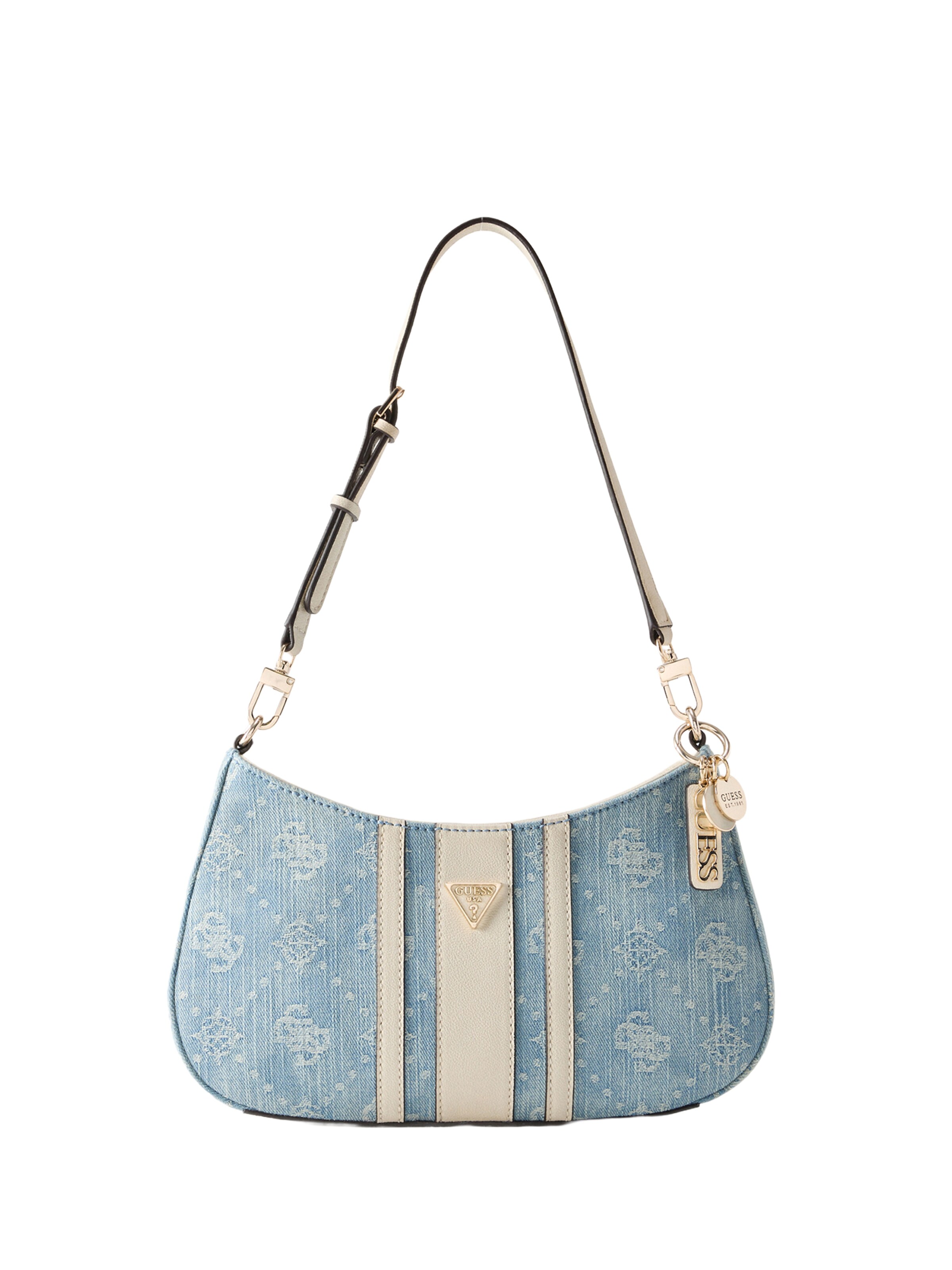 GUESS Schultertasche 'Noelle' in Blau: Vorderseite