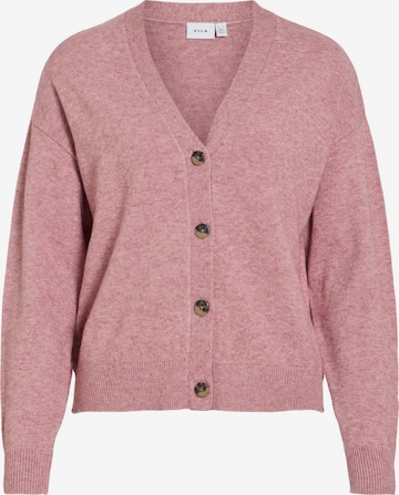 VILA Knit Cardigan 'VIRil' in Pink: front