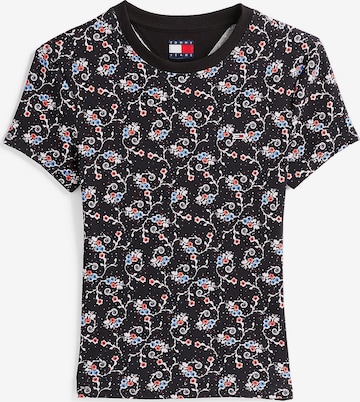 Tommy Jeans T-Shirt in Schwarz: Vorderseite