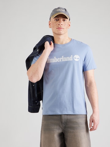 TIMBERLAND Тениска в синьо: отпред