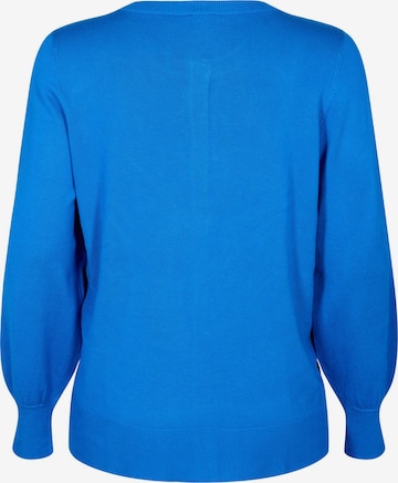 Zizzi Knit cardigan 'CACHRISSIE' in Blue