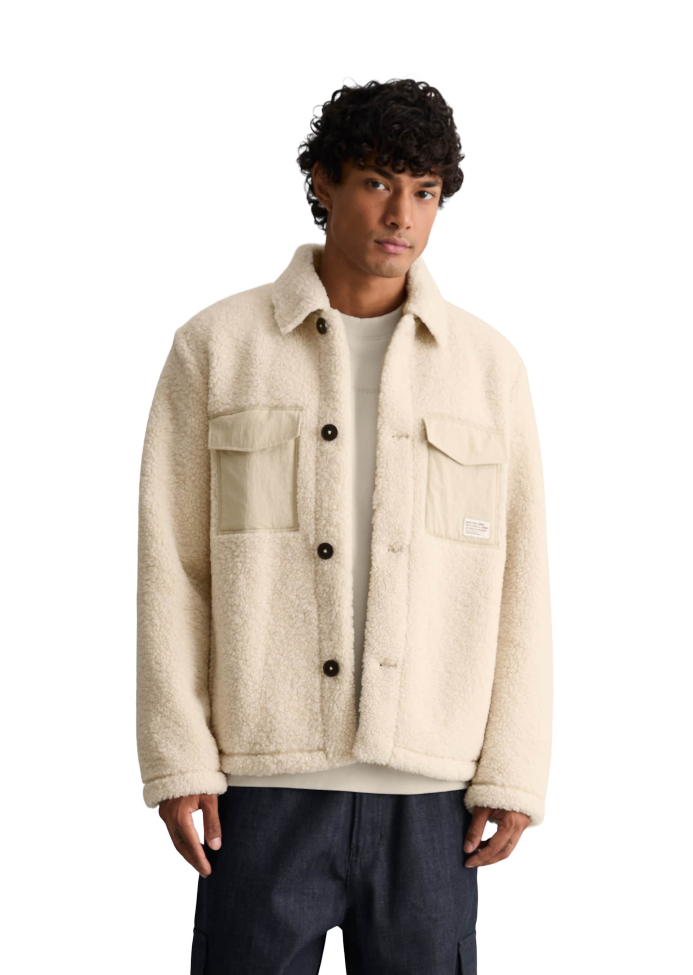Veste mi-saison Marc O'Polo DENIM en beige : devant