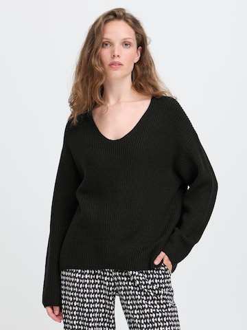 ICHI Sweater 'IHCHana' in Black: front