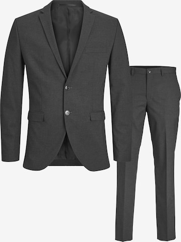 JACK & JONES Slim fit Suit 'SOLARIS' in Grey: front