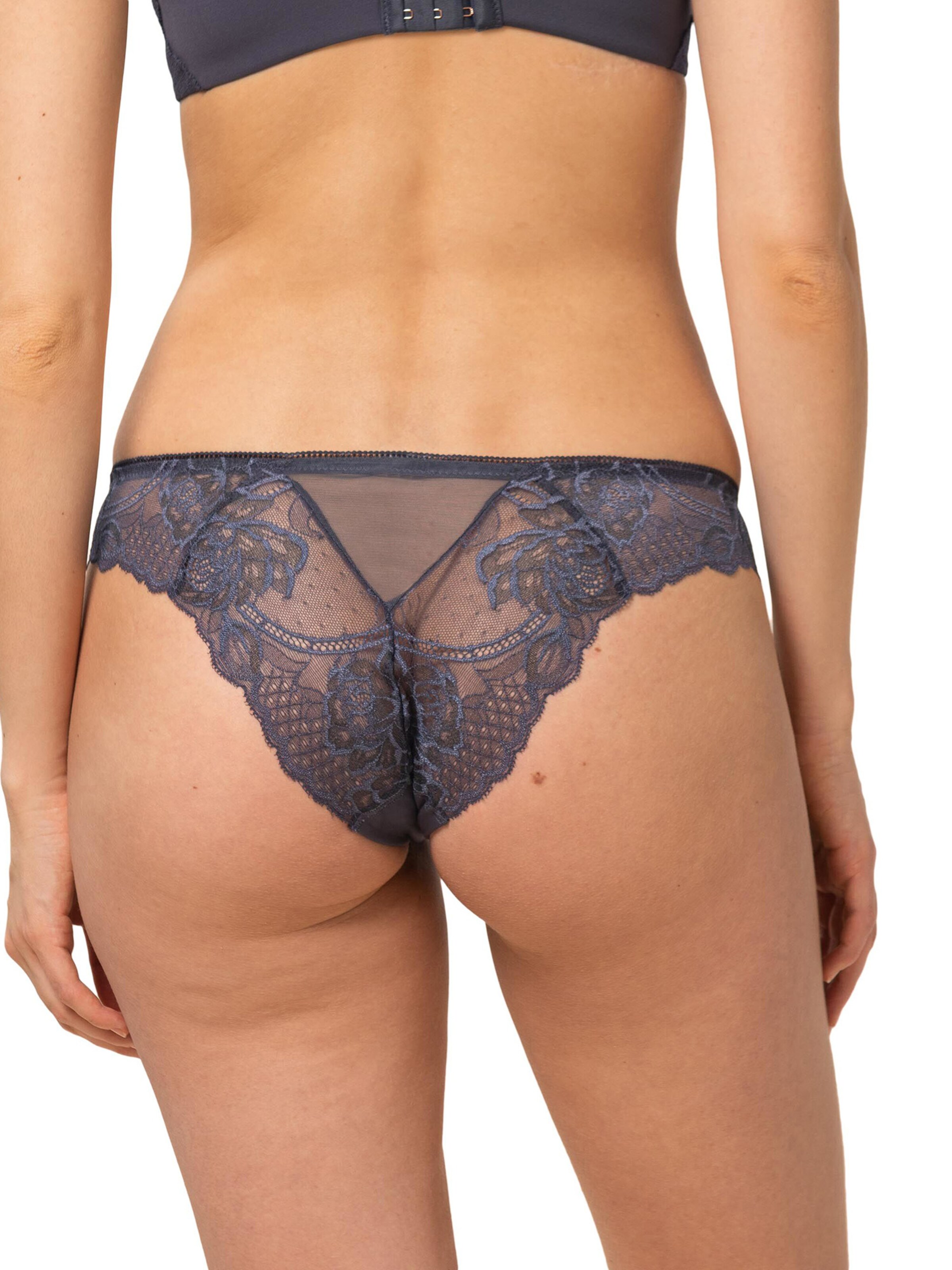 TRIUMPH Slip ' Wild Peony Florale Brazilian ' in Grey