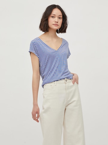 Vila Petite Shirt 'Scoop' in Blauw: voorkant