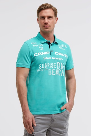 CAMP DAVID Shirt in Green: front