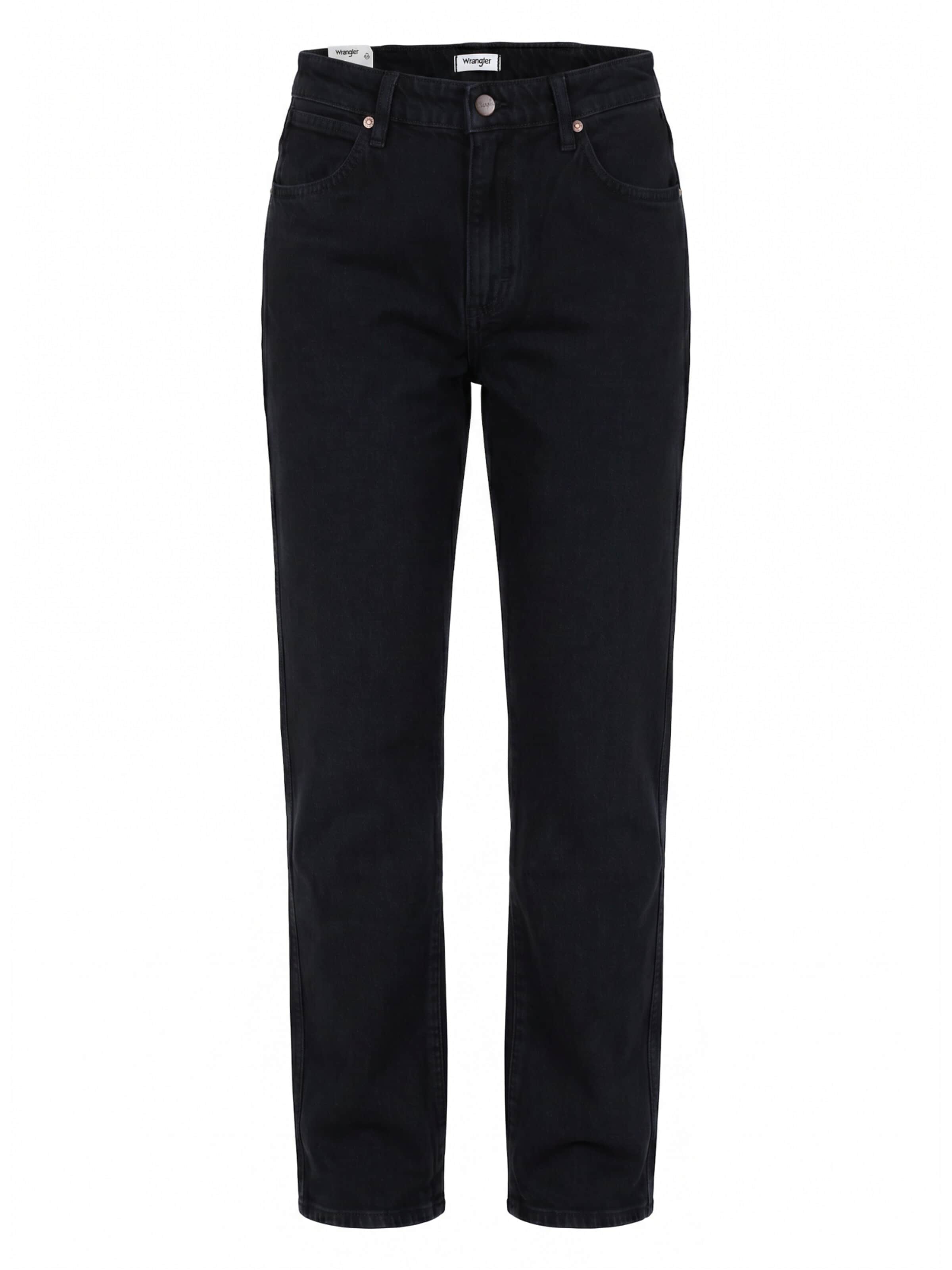 WRANGLER - Calças de ganga 'STRAIGHT SUNSET' em preto: frente