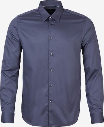 Coupe slim Chemise Ted Baker en bleu : devant