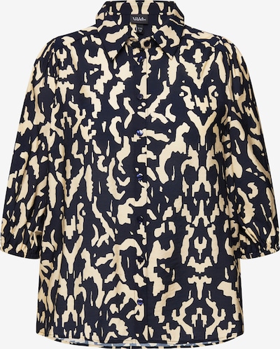 Ulla Popken Bluse in sand / schwarz, Produktansicht