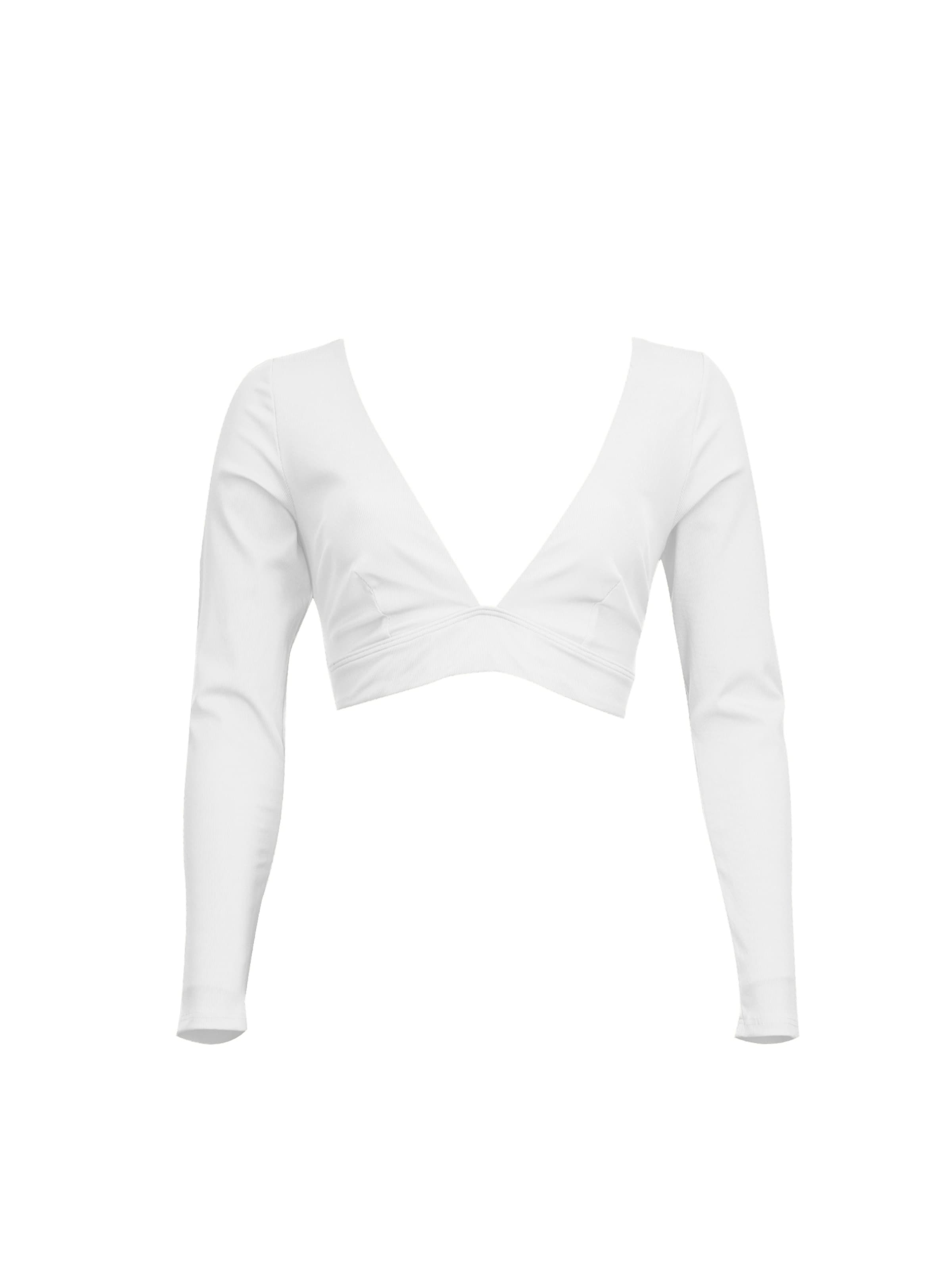 T-shirt Top per bikini di VIVID in bianco: frontale