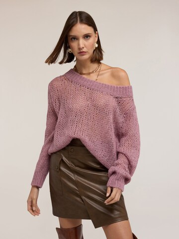 Pull-over MOTIVI en rose : devant