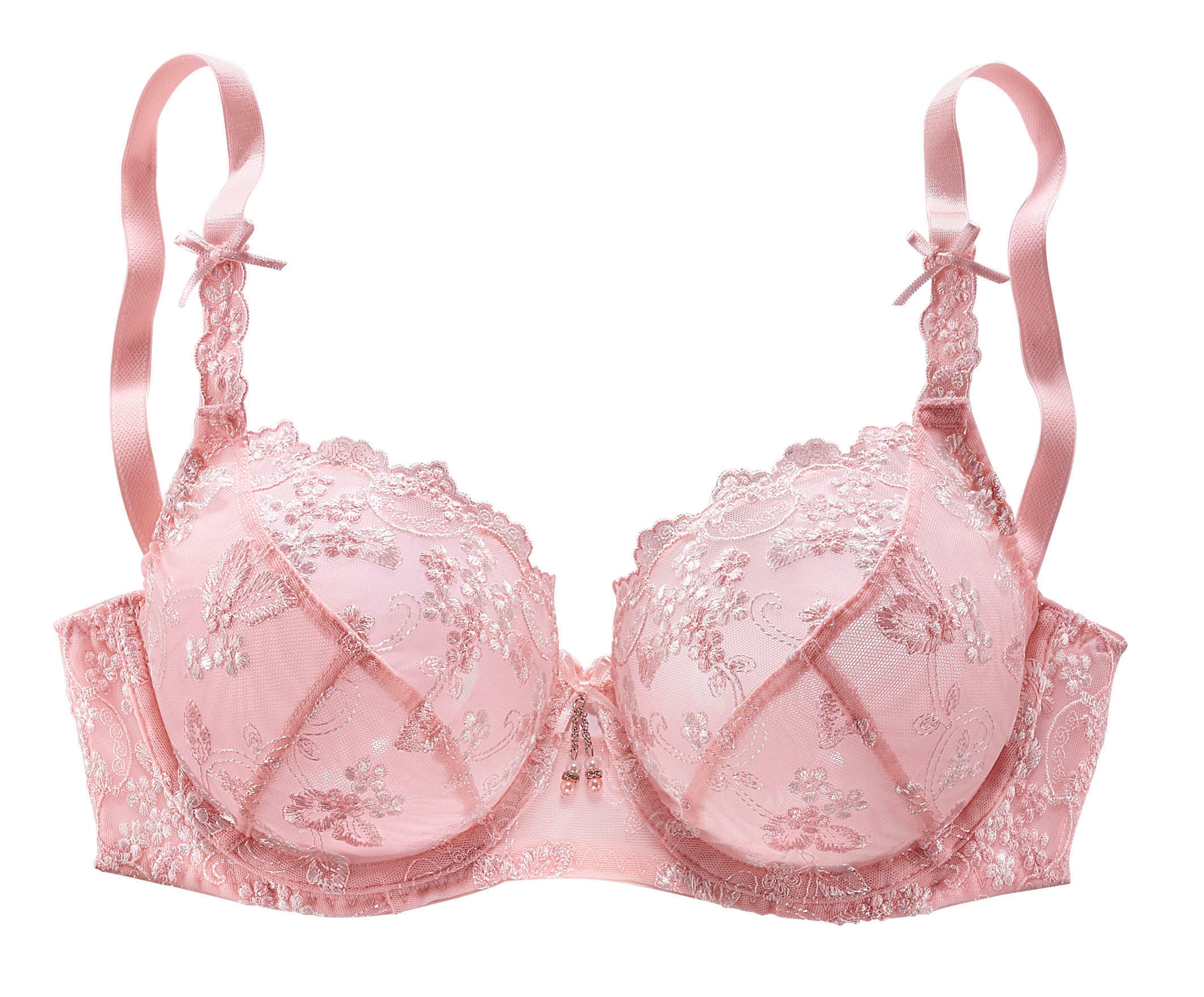 LASCANA Regular Bra in Pink: front