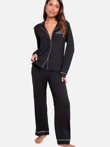 Lipsy Pajama in Black: front