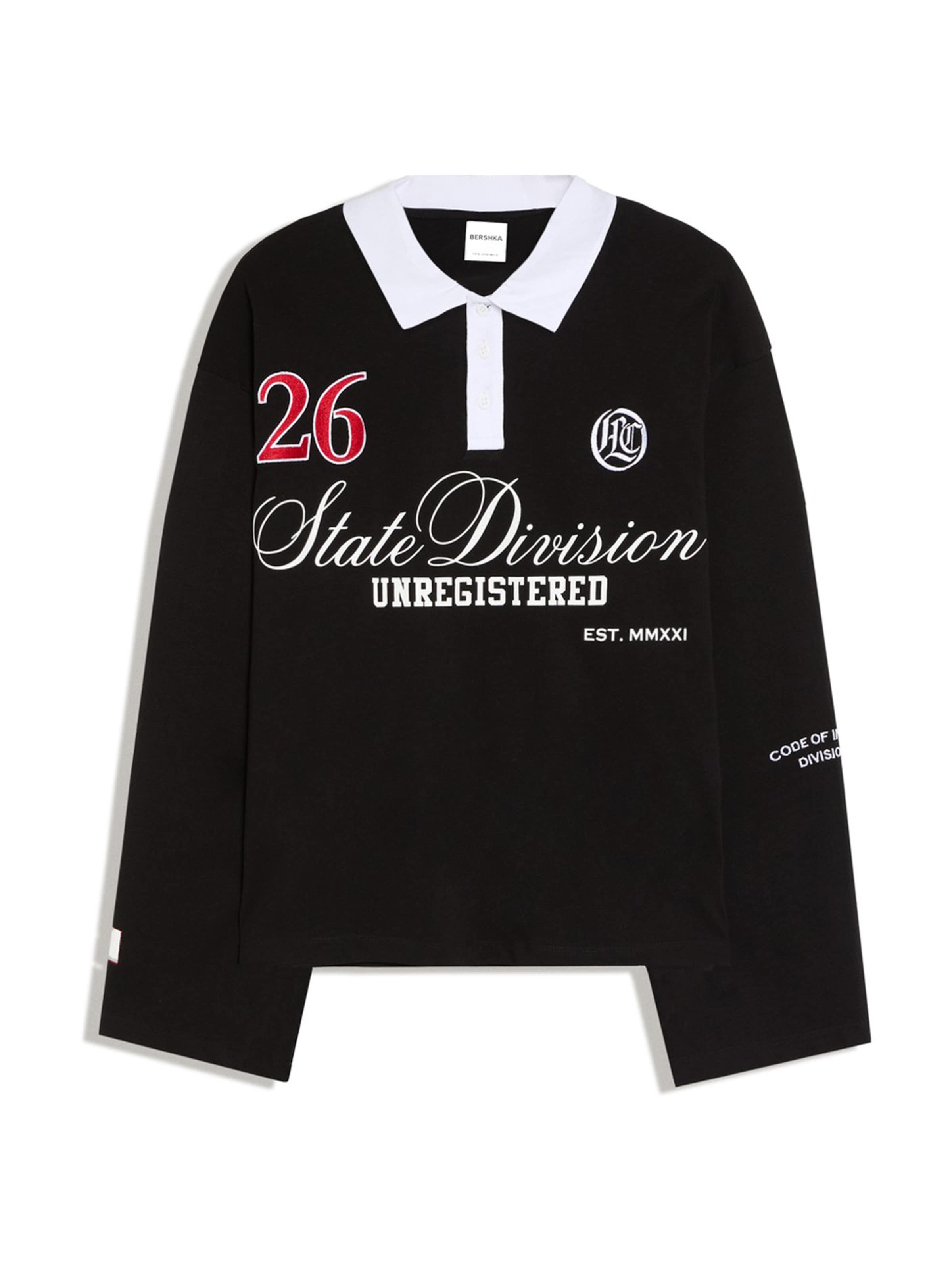 Bershka Shirt in Black: front