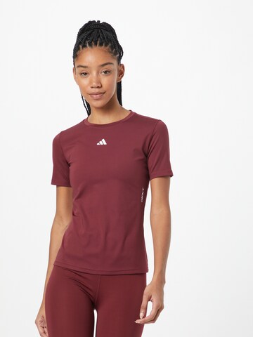 ADIDAS PERFORMANCE Funkční tričko – červená: přední strana