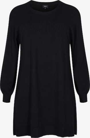 Zizzi Knitted dress 'Mella' in Black: front