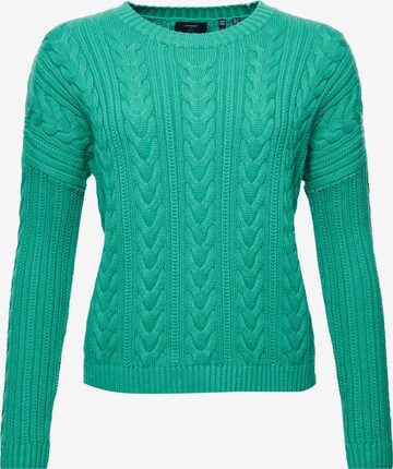 Pull-over Superdry en vert : devant