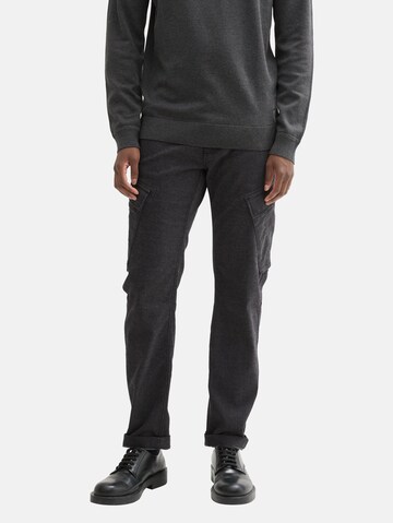 TOM TAILOR Tapered Functionele broek in Grijs: voorkant