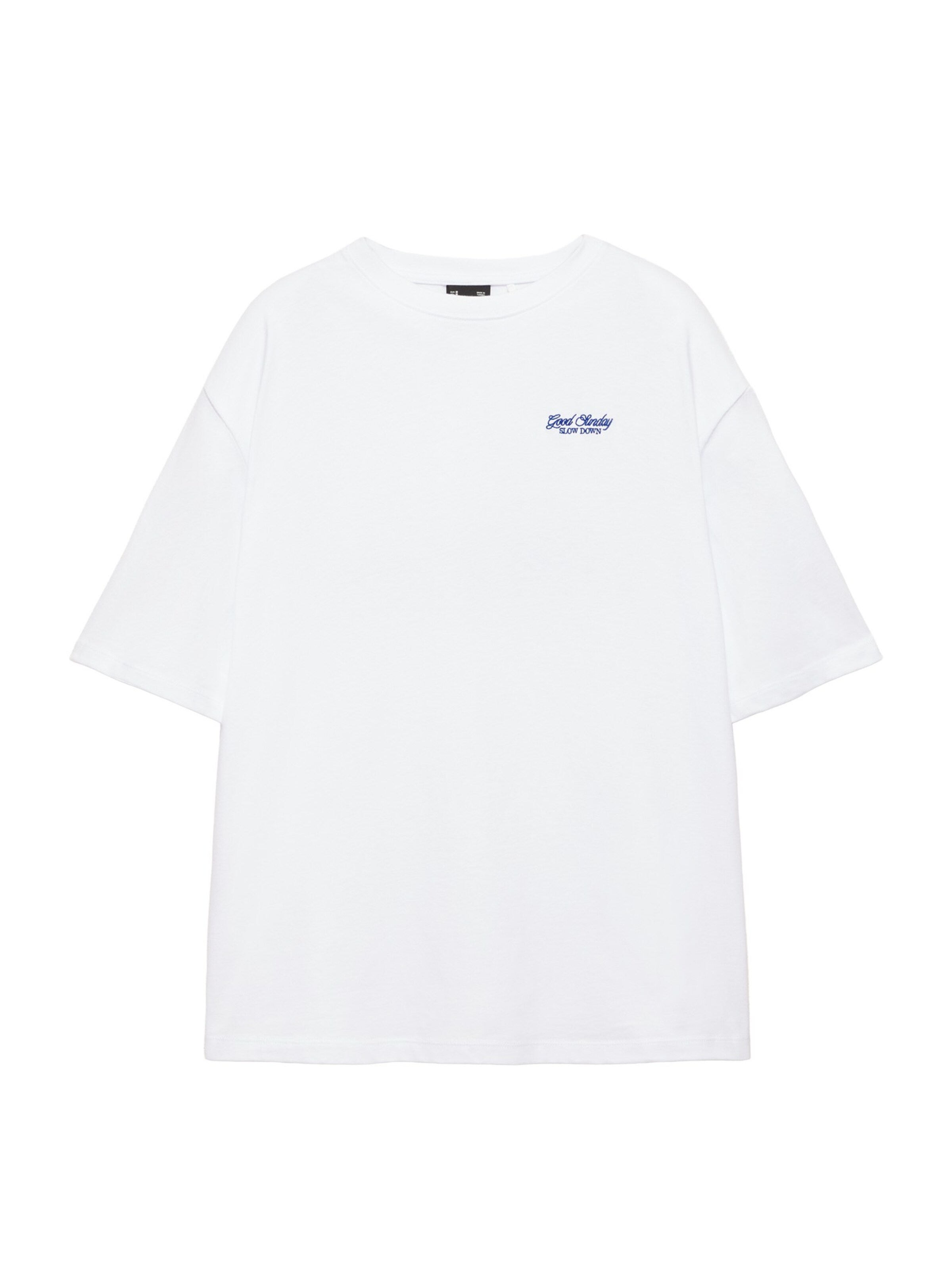 Pull&Bear Koszulka w rozmiarze XS w kolorze niebieski / żółty / zielony / białym, Podgląd produktu