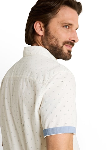 TOM TAILOR - Ajuste estrecho Camisa en blanco