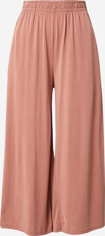 Urban Classics Wide leg Broek in Bruin: voorkant