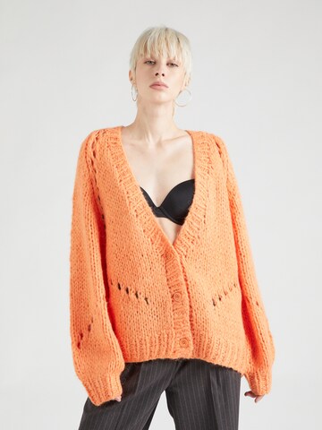 The Wolf Gang Strickjacke 'Toco' in Orange: predná strana