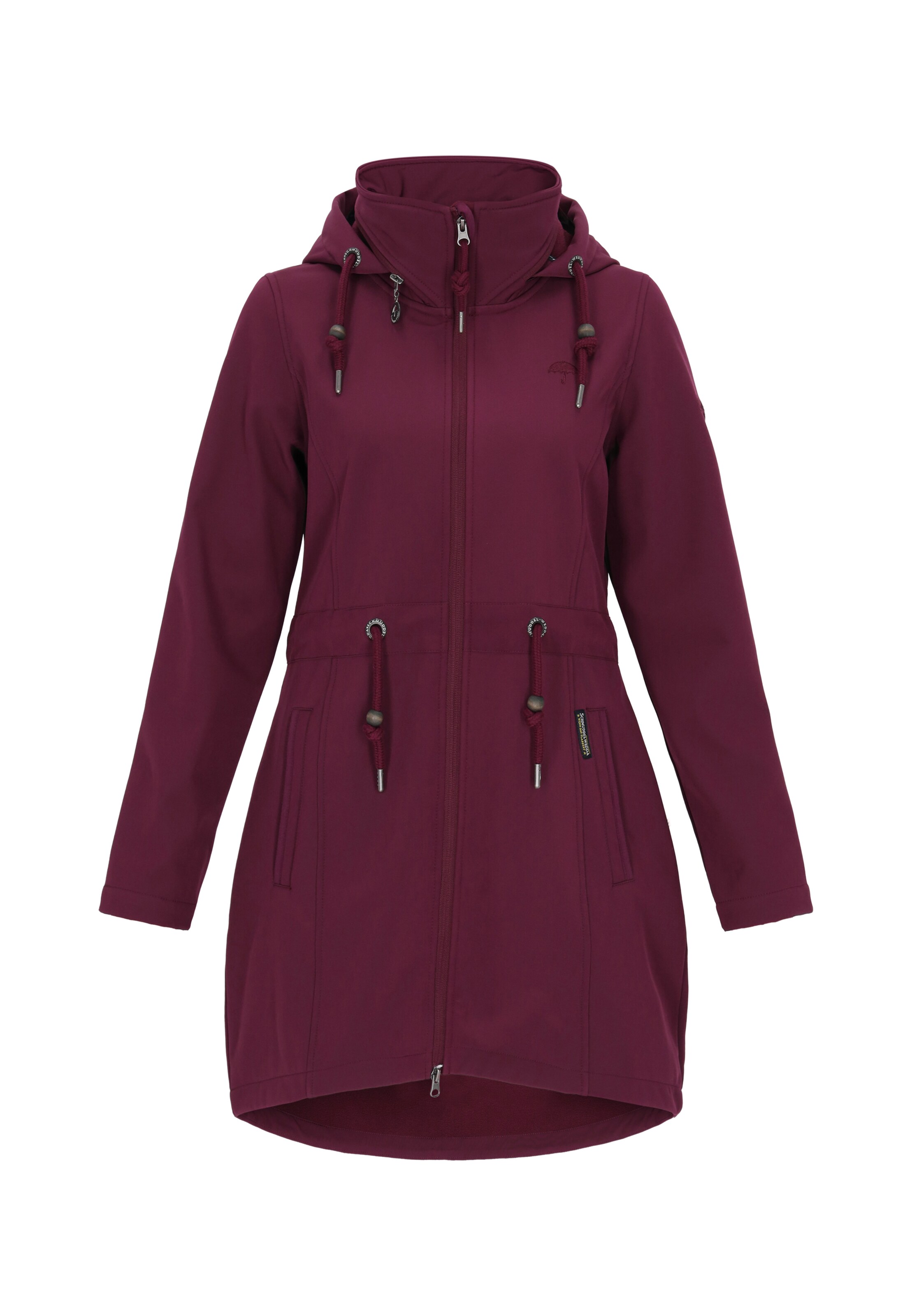 Schmuddelwedda Funktionsjacke in Rot: Vorderseite