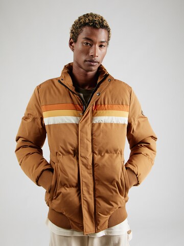 INDICODE JEANS Winterjas 'Pardon' in Bruin: voorkant
