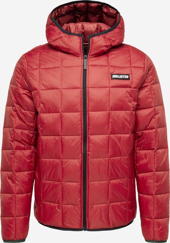 Veste mi-saison HOLLISTER en rouge : devant