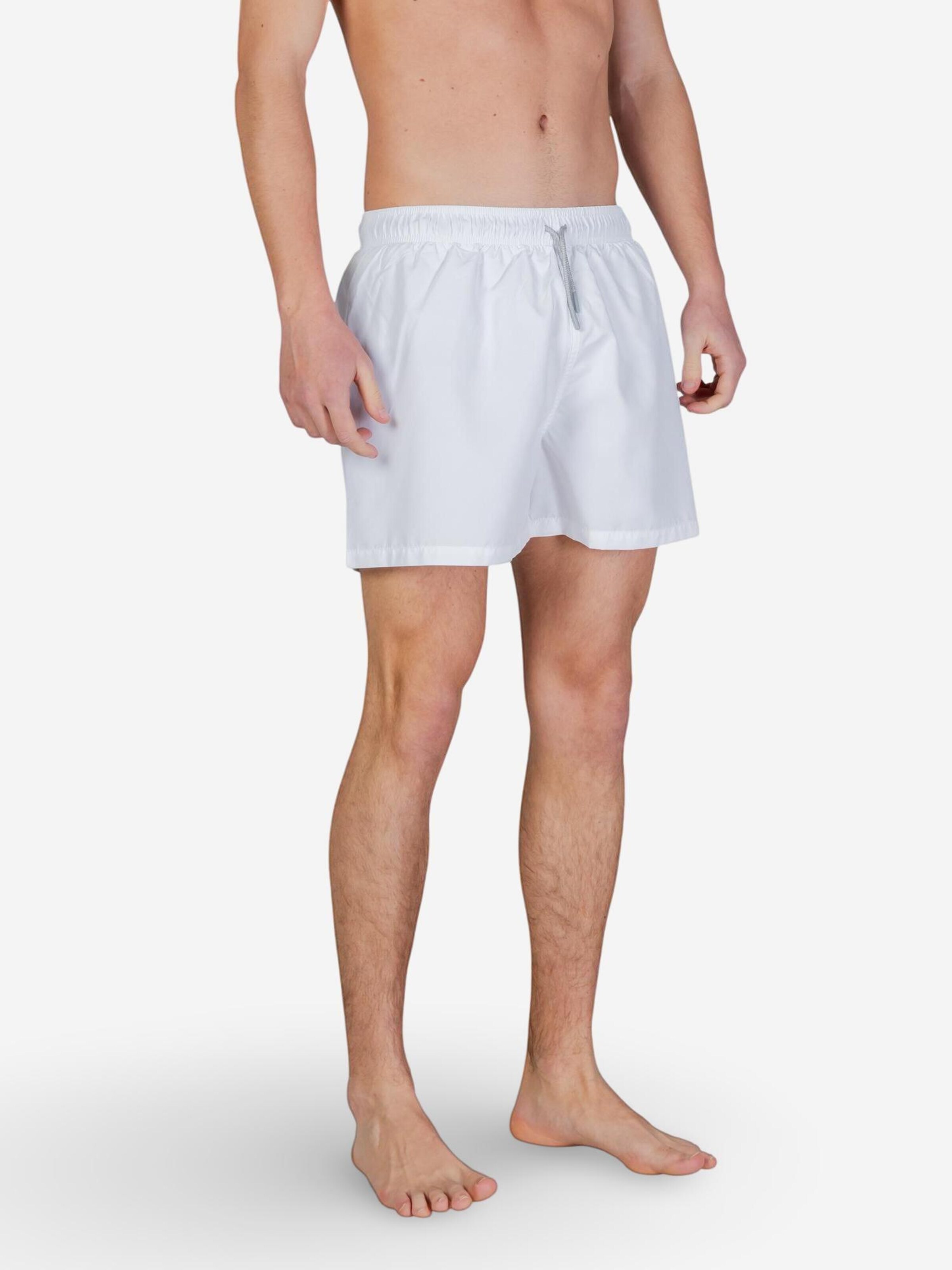Pantaloncini da bagno '7M002001 AF14497' di EA7 Emporio Armani in bianco