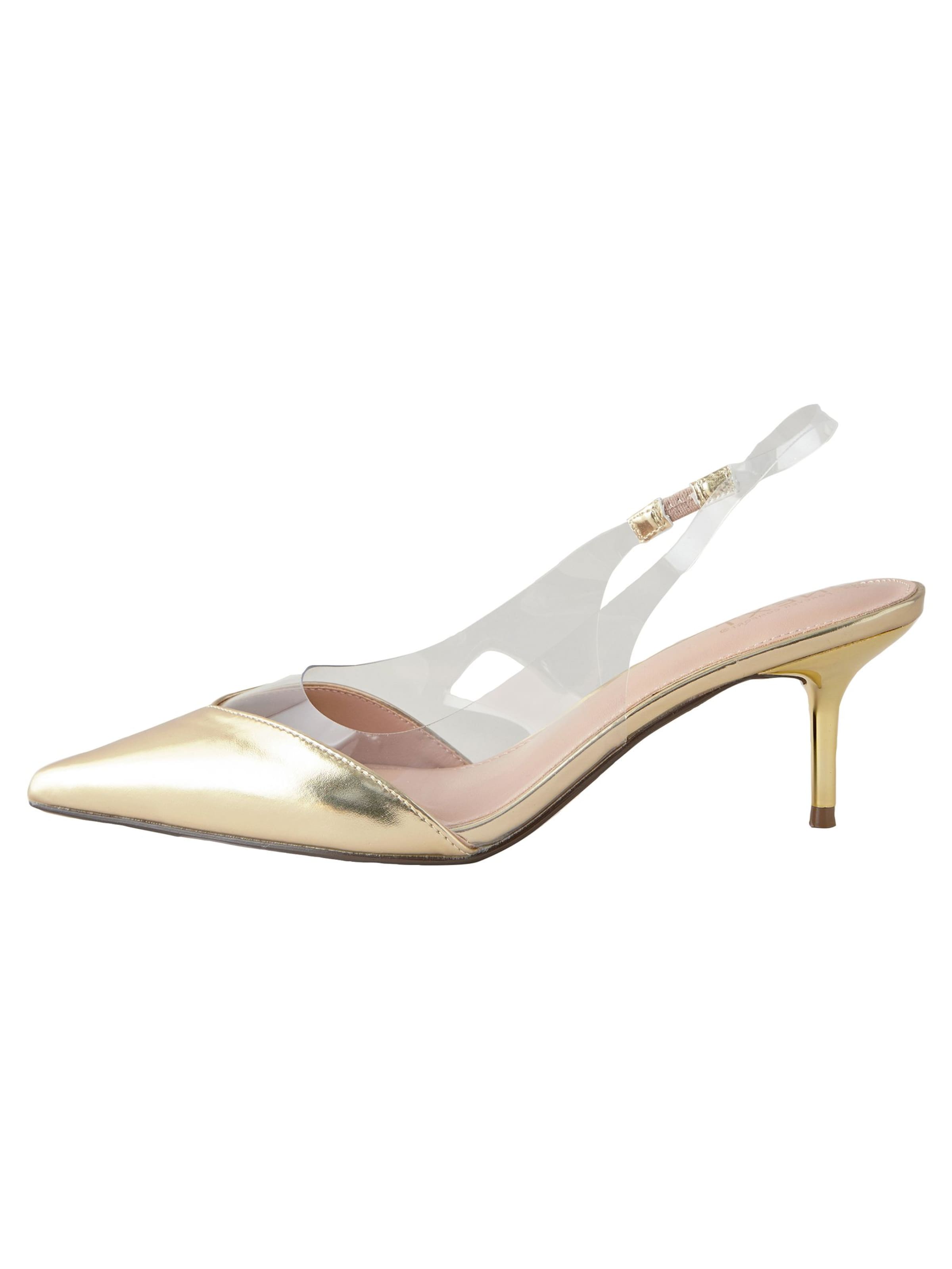 Next Sandále - Zlatá: predná strana